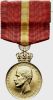 Kongens Fortjenstmedalje i gull.