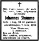 Dødsannonse Johannes Berntin Strømme