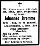 Dødsannonse Johannes Berntin Strømme