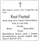 Dødsannonse Knut Finstad