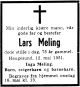 Dødsannonse Lars Meling