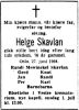 Dødsannonse Helge Skavlan