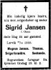 Dødsannonse Sigrid Jansen