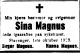 Dødsannonse Sina Magnus