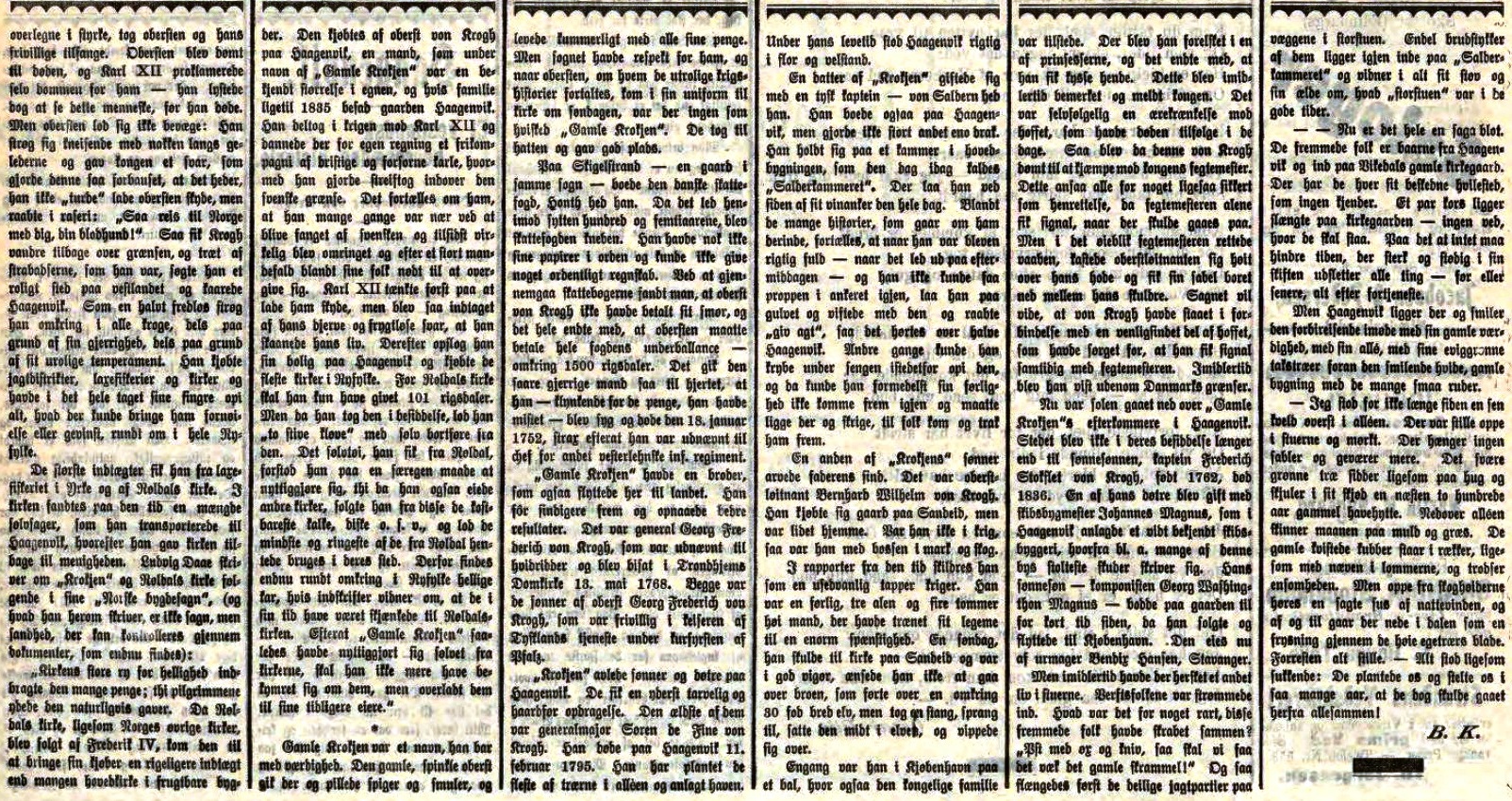 Haagenvik – Et Vestlandsk herresædes historie – Oberst Christopher von Krogh. Del 2 av 3.