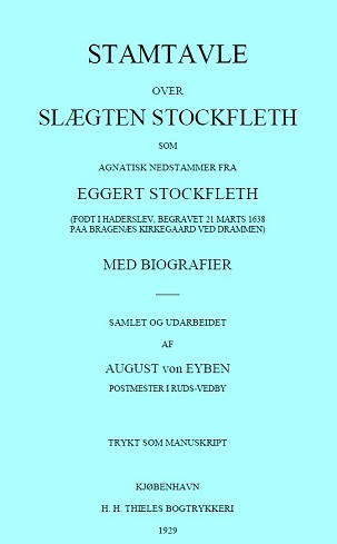 Stamtavle over slægten Stockfleth